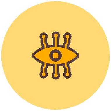 Ağ göz. Web simgesi basit illüstrasyon