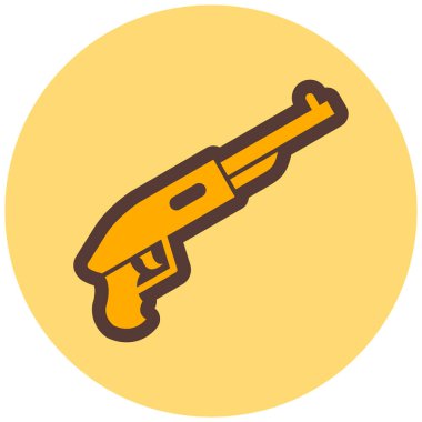 Bir silah simgesinin vektör illüstrasyonu