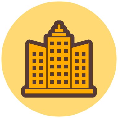 Bina. Web simgesi basit tasarım