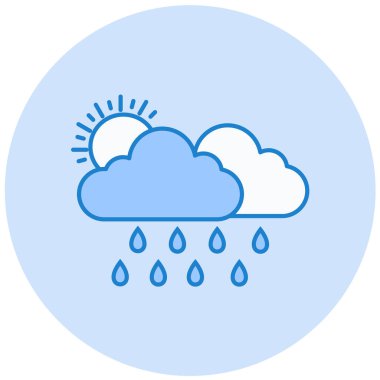 Hava durumu. Web simgesi basit tasarım