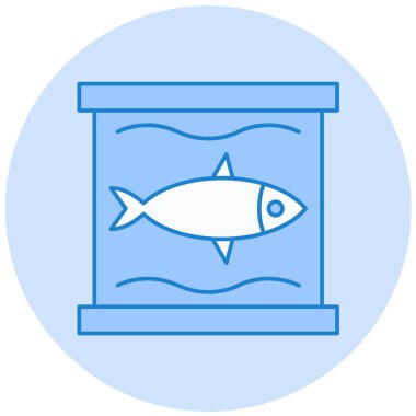 Balık. Web simgesi basit illüstrasyon