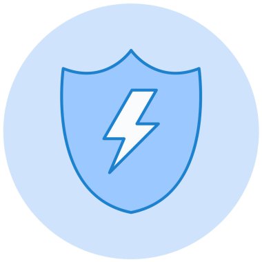 Kalkan. Web simgesi basit illüstrasyon