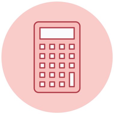 Hesap makinesi. Web simgesi basit illüstrasyon