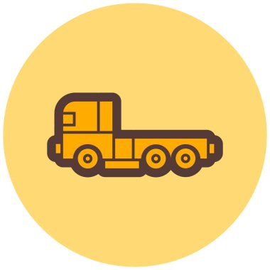 Kamyon. Web simgesi basit illüstrasyon