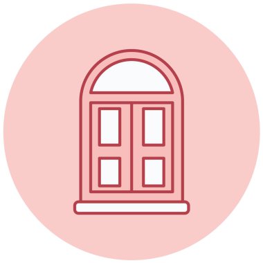 Ev. Web simgesi basit illüstrasyon