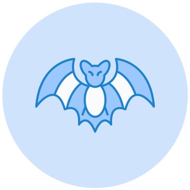 Yarasa. Web simgesi basit illüstrasyon