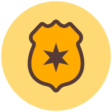 Kalkan. Web simgesi basit illüstrasyon