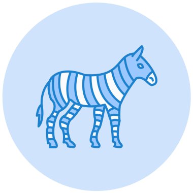 Zürafa. Web simgesi basit illüstrasyon