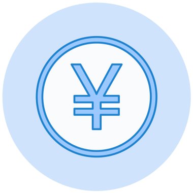 yen. Web simgesi basit illüstrasyon