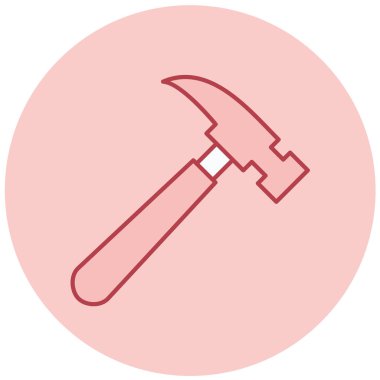 Çekiç simgesi, vektör çizimi