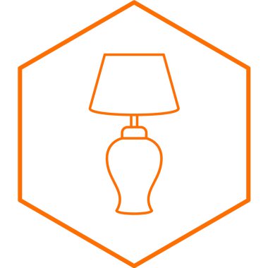 Lamba vektör simgesi. İnce çizgi işareti. izole edilmiş sınır sembolü çizimi