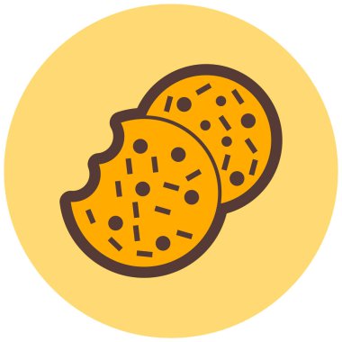 Yemek. Web simgesi basit illüstrasyon