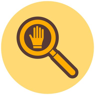 büyütme cam vektör simgesi