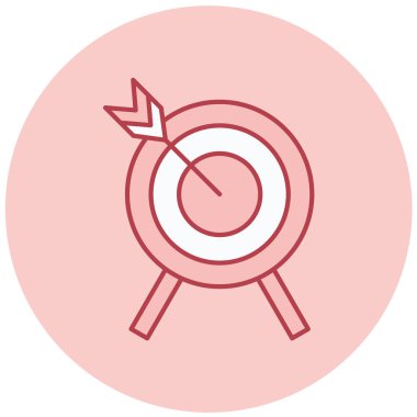 Hedef. Web simgesi basit illüstrasyon