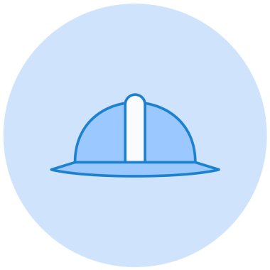 Miğfer. Web simgesi basit illüstrasyon