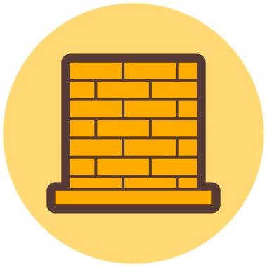 brick. Web simgesi basit illüstrasyon