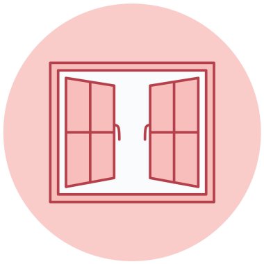 Pencere. Web simgesi basit illüstrasyon