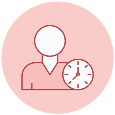 Kolayca düzenleyebilen veya düzenleyebilen zaman yönetimi vektörü simgesi