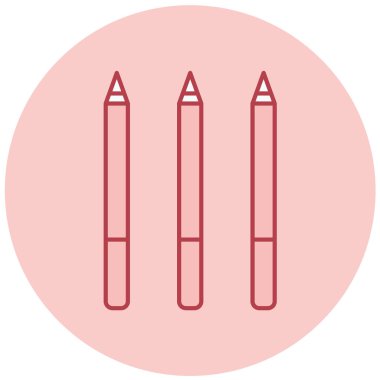 Kalem. Web simgesi basit illüstrasyon