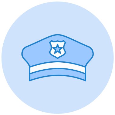 Polis memuru şapkası. Basit tasarım