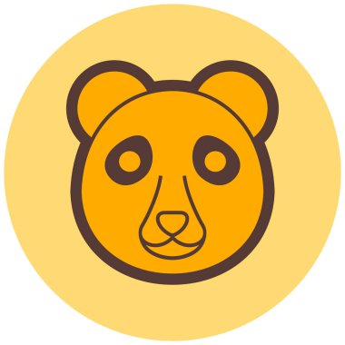 Kaplan. Web simgesi basit illüstrasyon