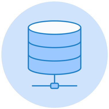 veritabanı. Web simgesi basit illüstrasyon