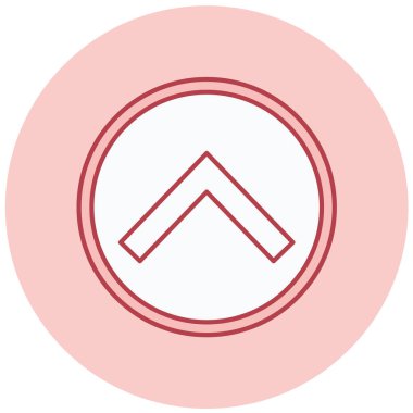 yukarı ok simgesi vektör illüstrasyonu