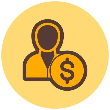 kullanıcı. Web simgesi basit illüstrasyon