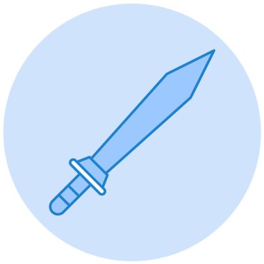 kılıç simgesi vektör illüstrasyonu