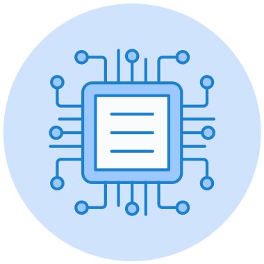 Çip. Web simgesi basit illüstrasyon