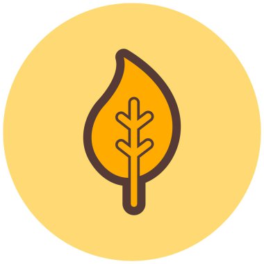 Yaprak. Web simgesi basit illüstrasyon