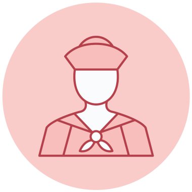 Sailor simgesi vektör çizimi