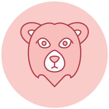 Düz vektör simge ayı