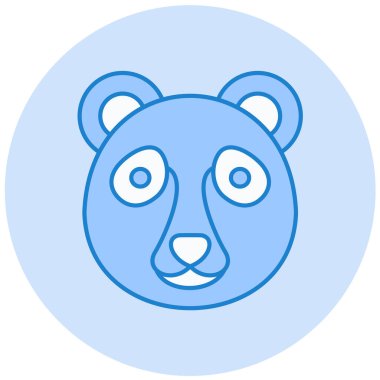 Ayı. Web simgesi basit illüstrasyon