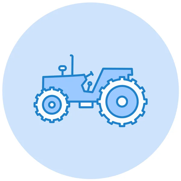 Tractor Icono Web Ilustración Simple — Vector de stock