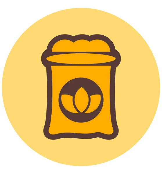 Popcorn Web Symbol Einfache Illustration — Stockvektor