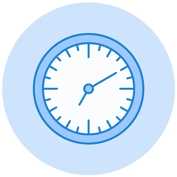 Icône Horloge Dans Style Mode Fond Isolé — Image vectorielle