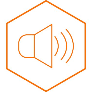 Konuşmacı simgesi. vektör illüstrasyonu