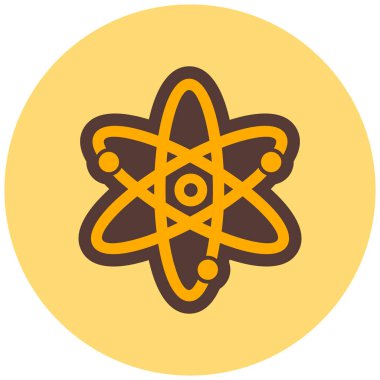 atom. Web simgesi basit illüstrasyon