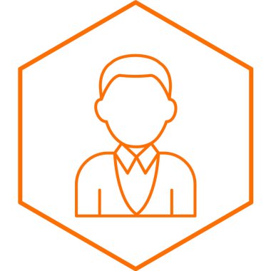 İnsan simgesinin vektör illüstrasyonu