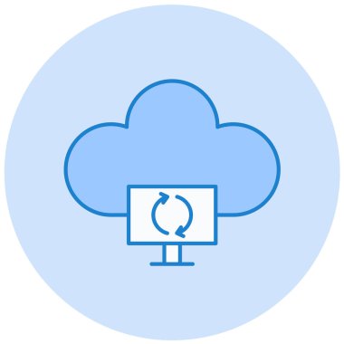 Bulut hesaplama. Web simgesi