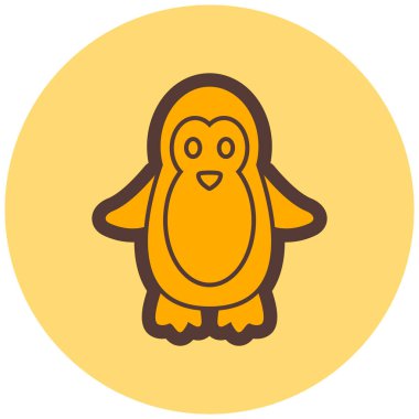 Baykuş. Web simgesi basit illüstrasyon