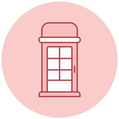 Posta kutusu. Web simgesi basit illüstrasyon