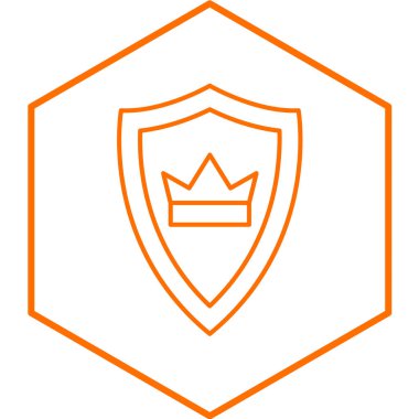 kalkan ikon vektör illüstrasyonu