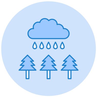 Hava durumu. Web simgesi basit illüstrasyon