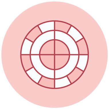 Hedef. Web simgesi basit illüstrasyon