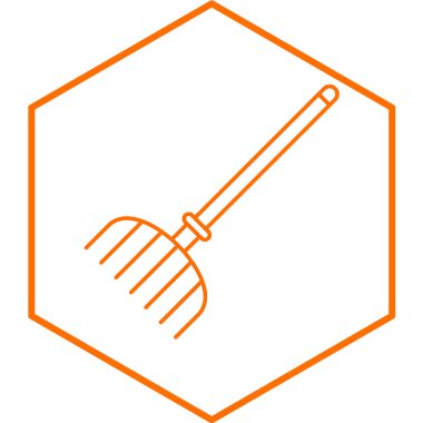 Pitchfork simgesinin vektör illüstrasyonu