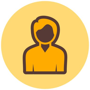 avatar. Web simgesi basit illüstrasyon