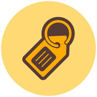 Etiket. Web simgesi basit illüstrasyon