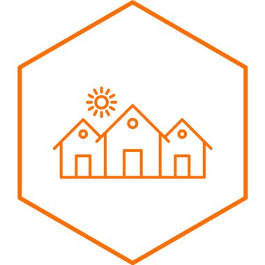 ev simgesi vektör illüstrasyonu